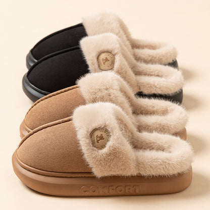 Cozy Winter Plush Slippers - Relaxing Cozy Home