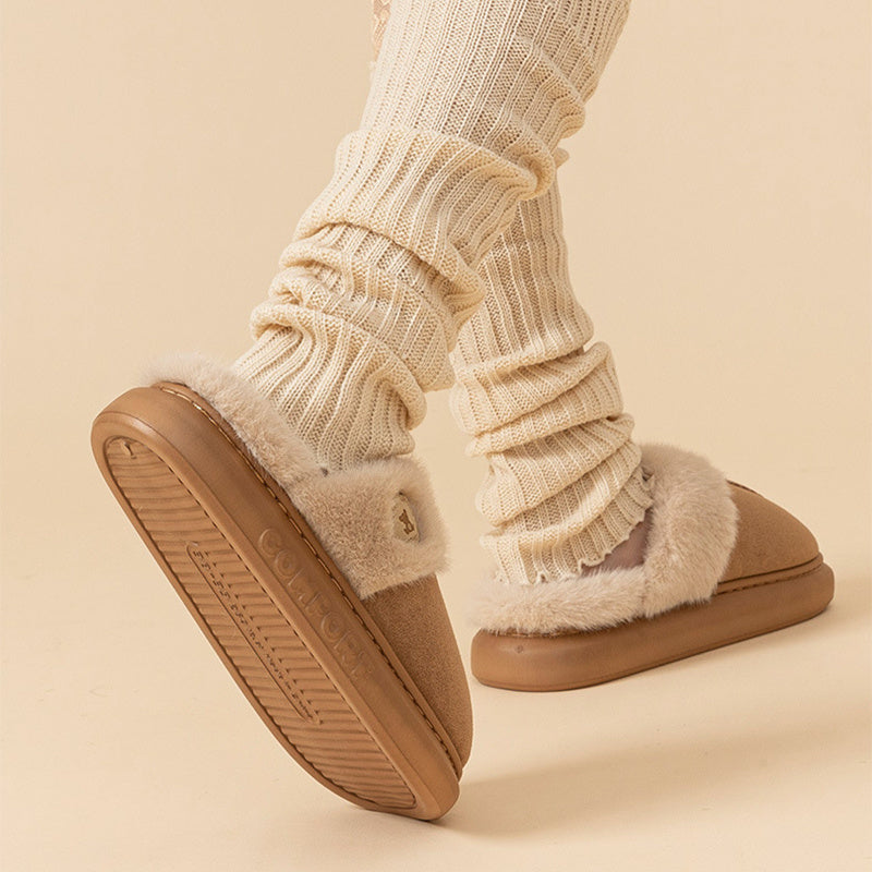 Cozy Winter Plush Slippers - Relaxing Cozy Home