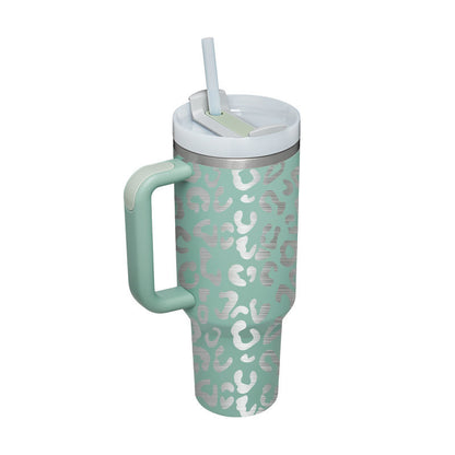 Insulated Tumbler with Handle - Relaxing Cozy Home