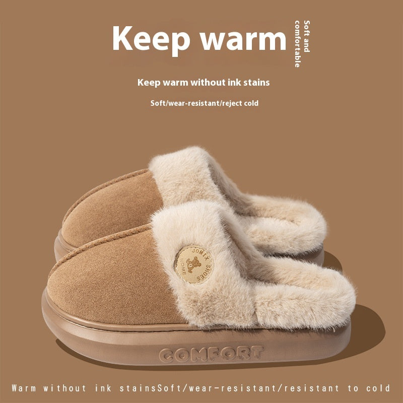 Cozy Winter Plush Slippers - Relaxing Cozy Home