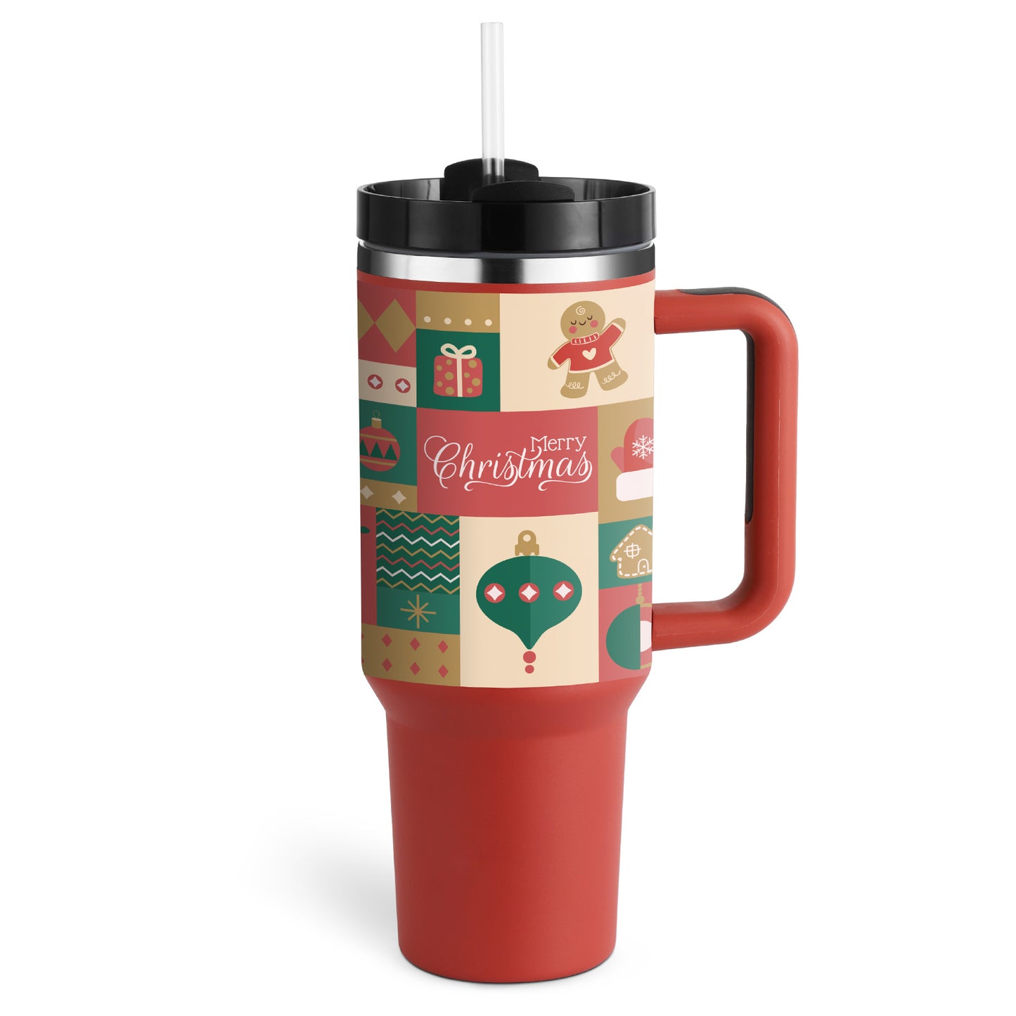 Insulated Tumbler with Handle - Relaxing Cozy Home