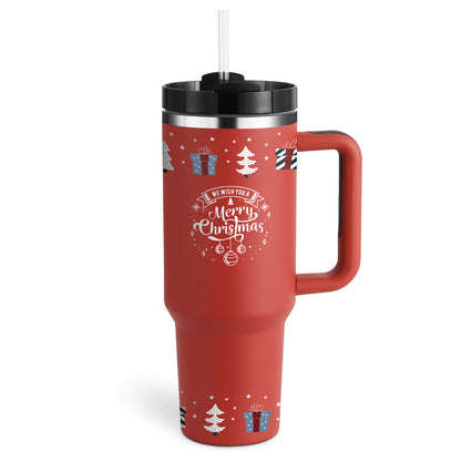 Insulated Tumbler with Handle - Relaxing Cozy Home