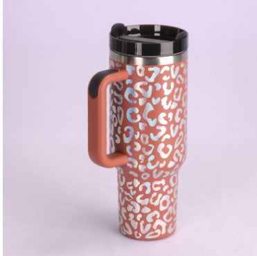 Insulated Tumbler with Handle - Relaxing Cozy Home