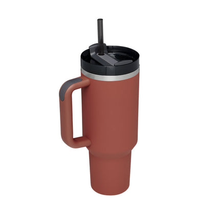 Insulated Tumbler with Handle - Relaxing Cozy Home