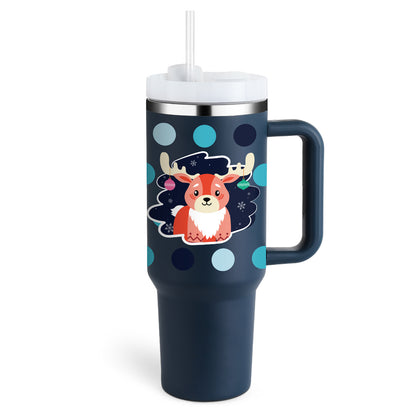 Insulated Tumbler with Handle - Relaxing Cozy Home