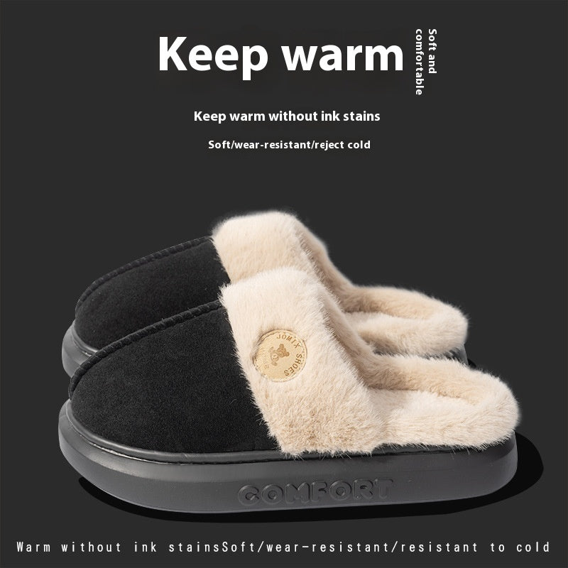 Cozy Winter Plush Slippers - Relaxing Cozy Home