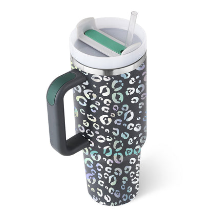 Insulated Tumbler with Handle - Relaxing Cozy Home