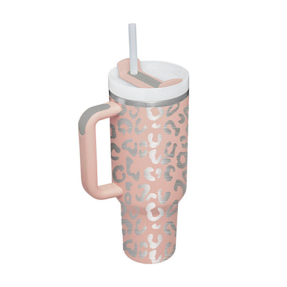 Insulated Tumbler with Handle - Relaxing Cozy Home