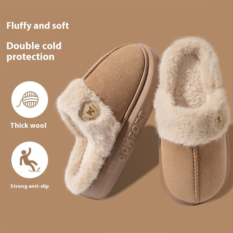 Cozy Winter Plush Slippers - Relaxing Cozy Home