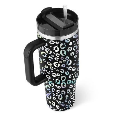 Insulated Tumbler with Handle - Relaxing Cozy Home