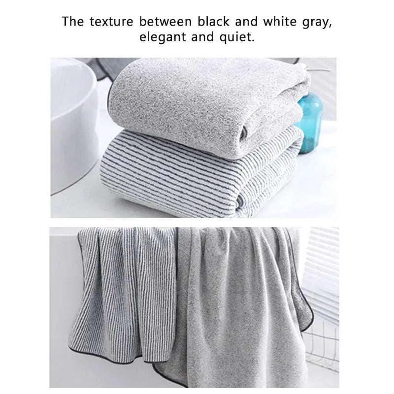 Thickened Microfiber Bath Towel - Relaxing Cozy Home