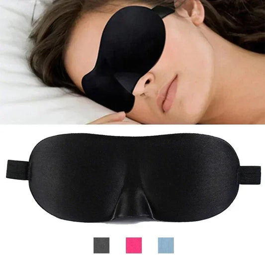 3D Soft Eye Mask - Travel Sleep Aid - Relaxing Cozy Home