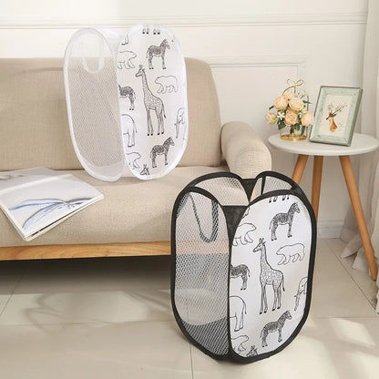 Cartoon Foldable Laundry Basket - Relaxing Cozy Home