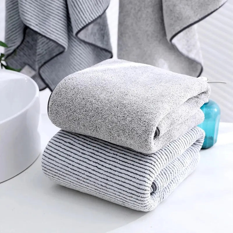 Thickened Microfiber Bath Towel - Relaxing Cozy Home