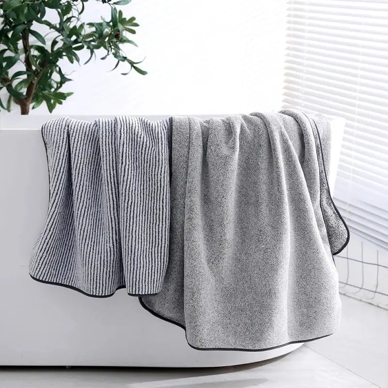 Thickened Microfiber Bath Towel - Relaxing Cozy Home