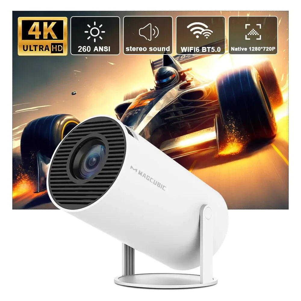 Magcubic 4K Projector HY300 PRO - Relaxing Cozy Home