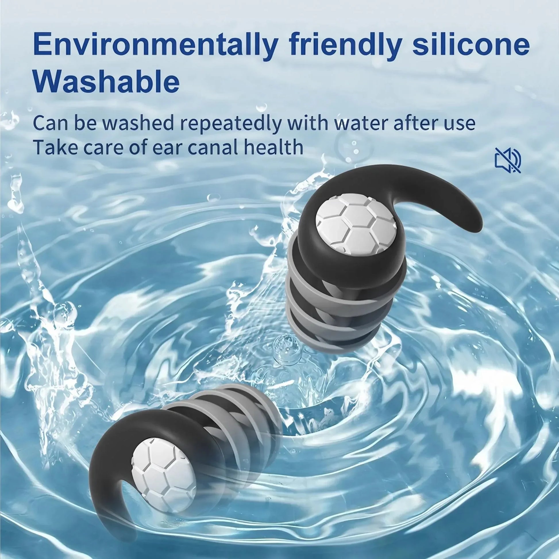 Silicone Noise-Canceling Earplugs - Relaxing Cozy Home