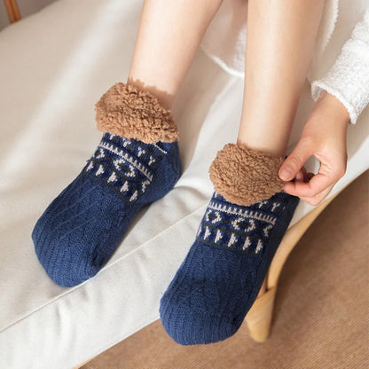 Warm Winter Floor Socks - Relaxing Cozy Home