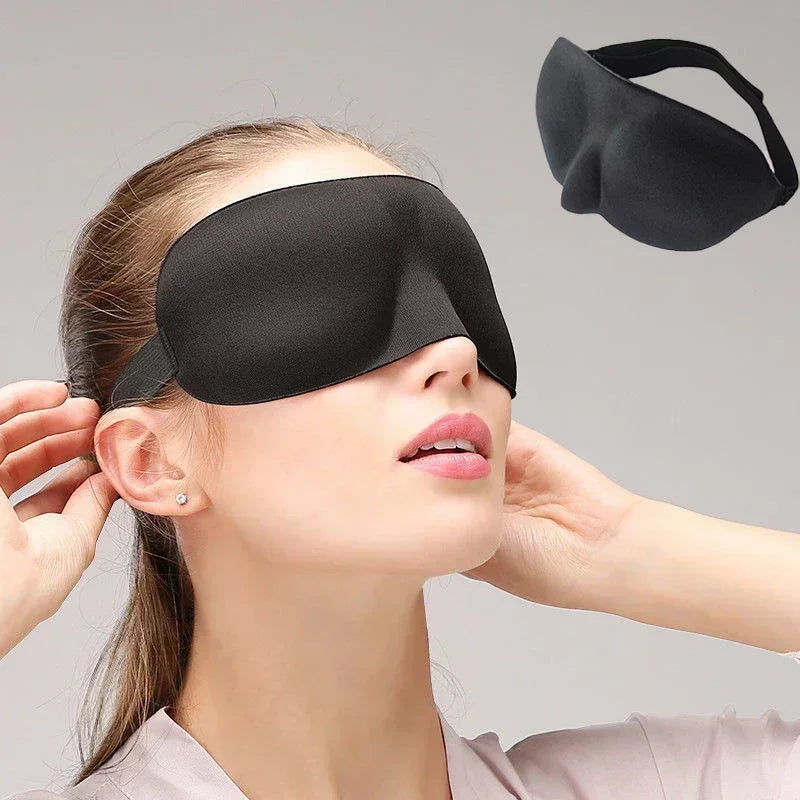 3D Soft Eye Mask - Travel Sleep Aid - Relaxing Cozy Home