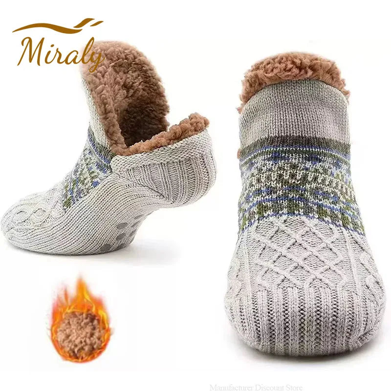 Warm Winter Floor Socks - Relaxing Cozy Home