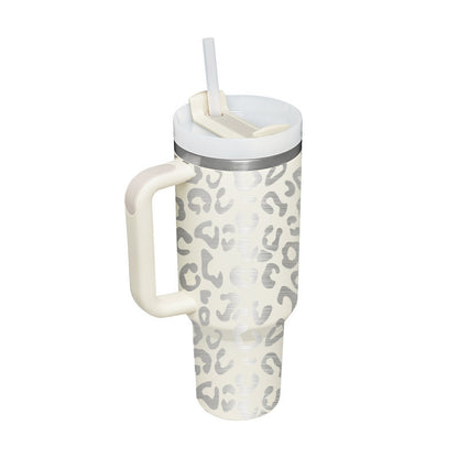 Insulated Tumbler with Handle - Relaxing Cozy Home