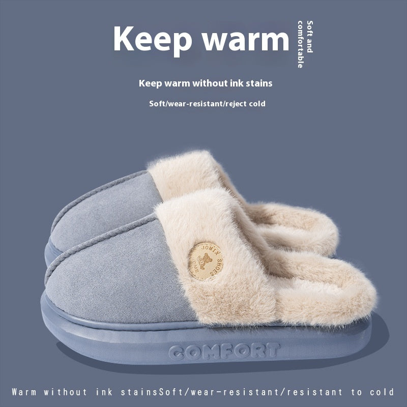 Cozy Winter Plush Slippers - Relaxing Cozy Home