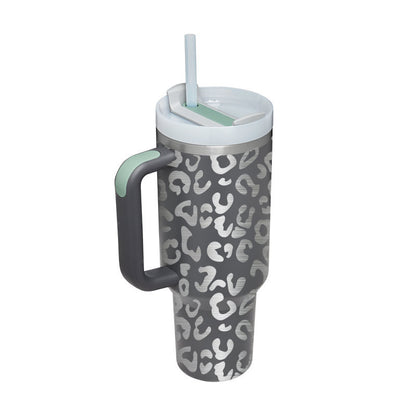 Insulated Tumbler with Handle - Relaxing Cozy Home