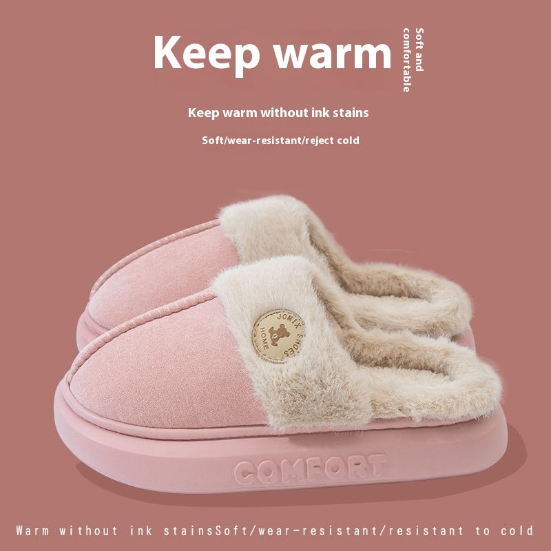 Cozy Winter Plush Slippers - Relaxing Cozy Home