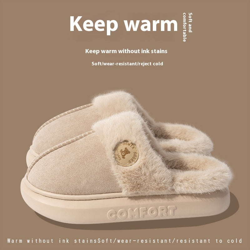 Cozy Winter Plush Slippers - Relaxing Cozy Home